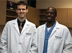 Physicians in white coats